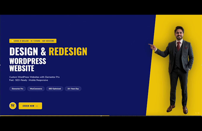 design a custom wordpress website with elementor pro