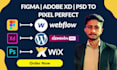 convert figma, xd, PSD to wix, shopify, webflow, wordpress website