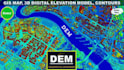 create accurate digital elevation models, dem, dsm, dtm, contours, and gis maps