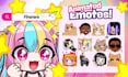 draw twitch emotes, chibi emotes, animated emotes, vtuber model for stream
