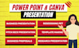 create canva presentations and powerpoint templates for businesses