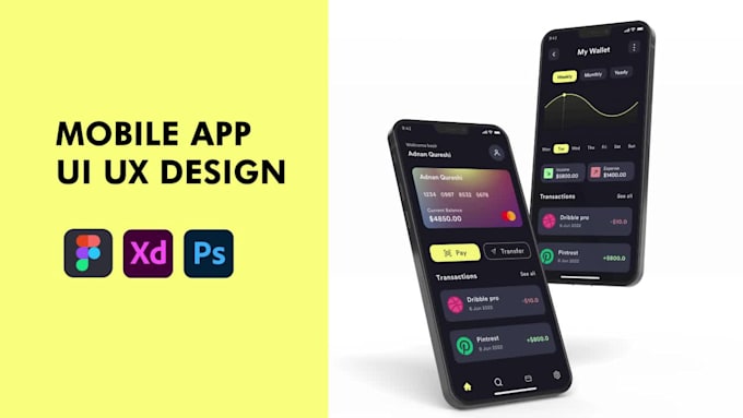 Create stunning ui ux design for your mobile app by Adnanqureshi346 ...