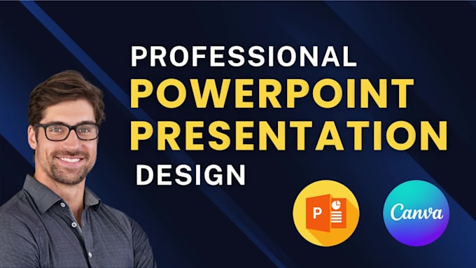 do powerpoint slide redesign, canva presentation for slide deck
