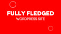 create fully fledged wordpress site