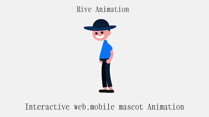 create rive animation, character  and mascot animation