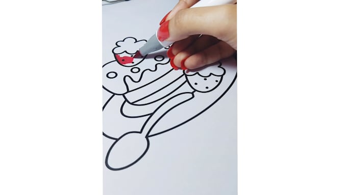 make coloring page video for youtube , amazon tiktok