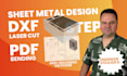 do sheet metal design and dxf for laser in solidworks