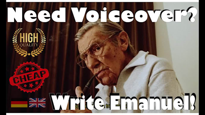 record your old man english or german voiceover