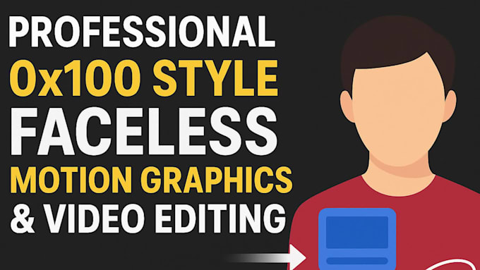 do faceless motion graphic for your content