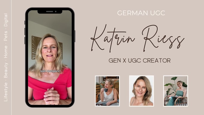 create authentic, engaging ugc videos in german, deutsch