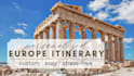 create a custom europe travel itinerary