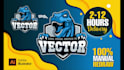 redraw, vectorize, trace, convert logo or image to high quality vector file