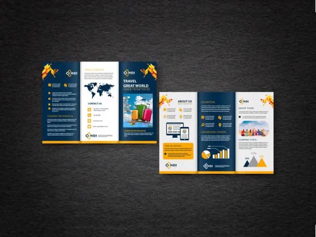Hire a freelancer to design trifold or bifold brochure within 4hrs