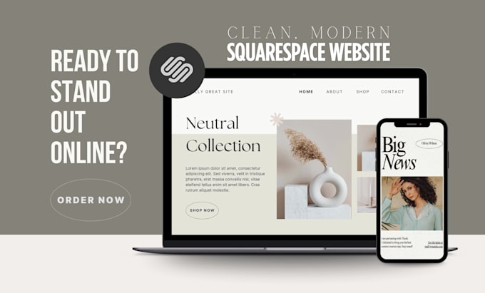 build squarespace website, redesign squarespace, website development squarespace