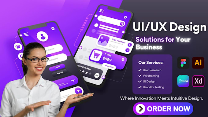 design a pro figma UI UX website template for web and mob