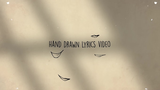 create a professional hand drawn animated lyric video