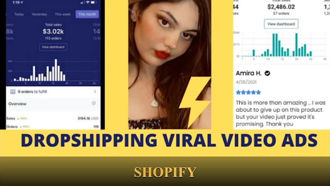 make viral ecom ads for shopify