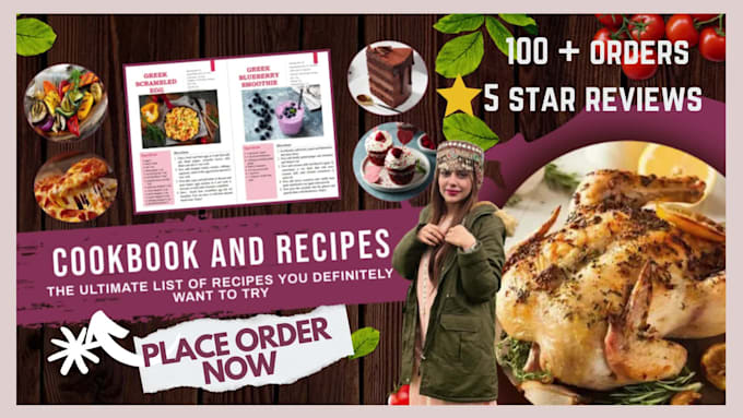 create an amazing cookbook, healthy recipes on any diet