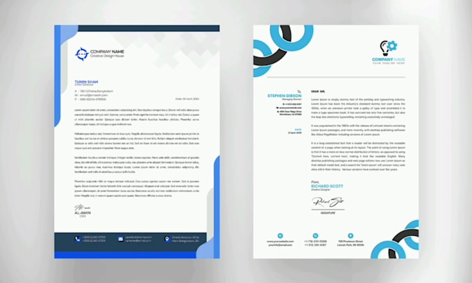professional custom letterhead design for your company