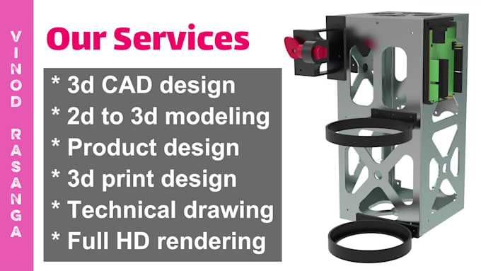 do 3d mechanical cad modeling, 3d printing, stl, dxf, step, obj