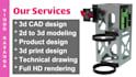 do 3d mechanical cad modeling, 3d printing, stl, dxf, step, obj