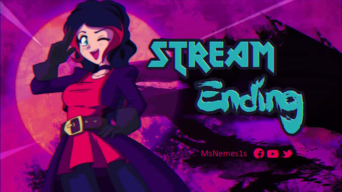 make animated twitch brb, starting soon, ending screens