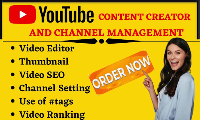 be your youtube video content creator and video editor