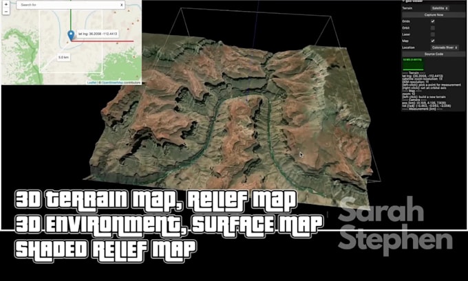 do 3d terrain map, shaded relief map, gis mapping, and topographic surface maps