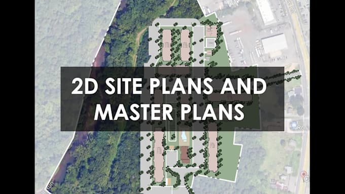 render your 2d site plan, master plan, and layout plan