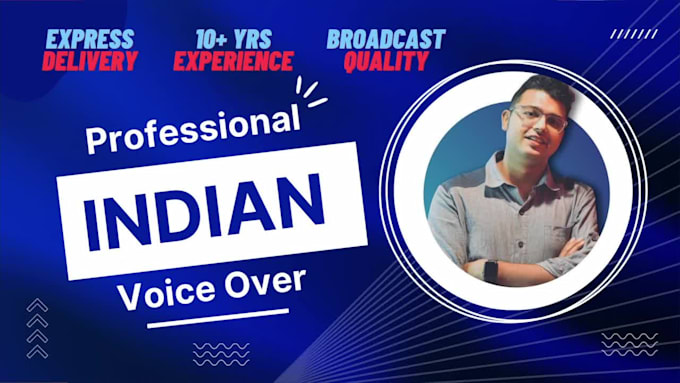 record an high quality indian english voice today