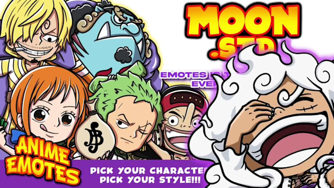 create custom twitch emotes, badges, and animated emotes in anime style