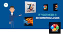 create 3d spinning logo ,deliver in 50minute, transparent,rotating,loop