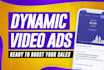 make dynamic viral instagram, shopify, dropshipping video ad