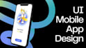create innovative mobile app IOS android design in figma