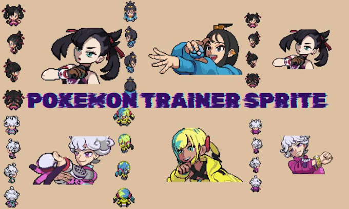 create custom pokémon trainer sprites in gen 3, gen 4 and gen 5 style