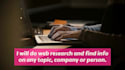 do a thorough web research