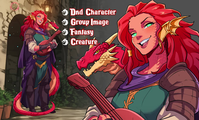 draw dnd character, fantasy art, illustration for concept art