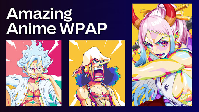 create wpap of anime