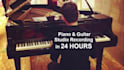 record piano, keyboard or acoustic guitar in 24h