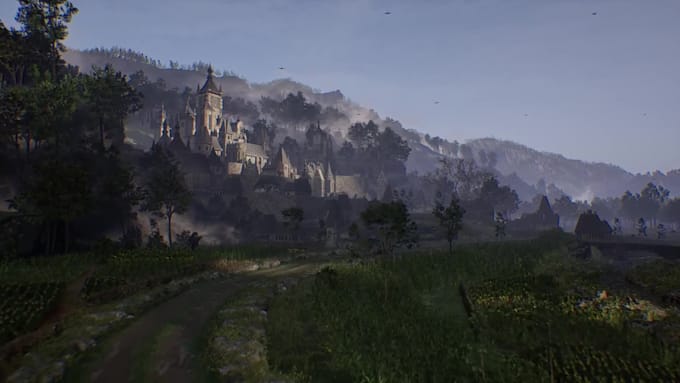 create 3d game environment level design open world map in unity and ue5