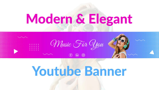 Design modern and elegant youtube banner by Idrees_desg | Fiverr