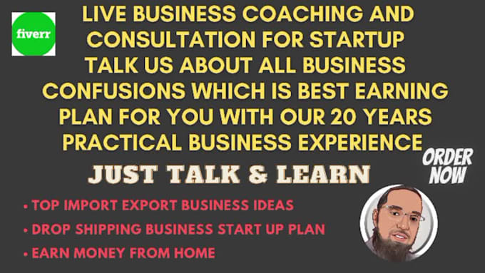 be your business coach consultation teach start up make money online