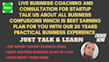be your business coach consultation teach start up make money online