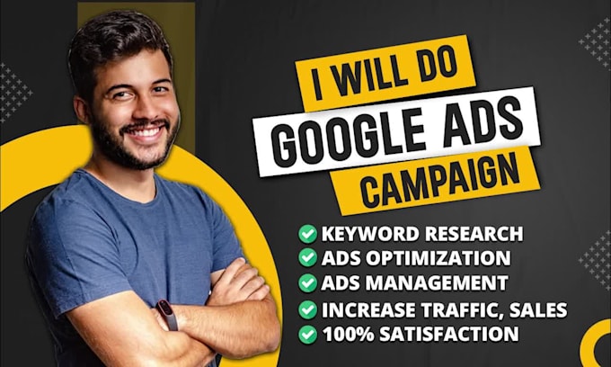 setup and manage google ads adwords PPC ads campaign