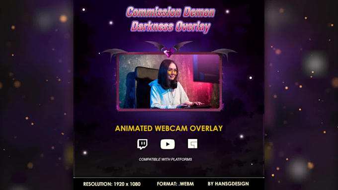create custom animated facecam overlays for twitch