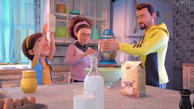 create 3d character animation video for stories and ads