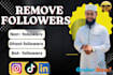 remove instagram bot, fake and ghost followers manually