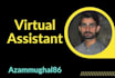 virtual assistant, data entry, web research, copy paste work