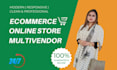 create ecommerce online store, wordpress website, woocommerce