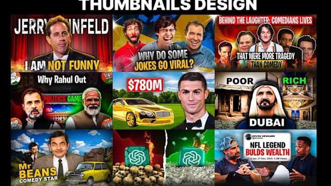 design an attractive youtube thumbnail
